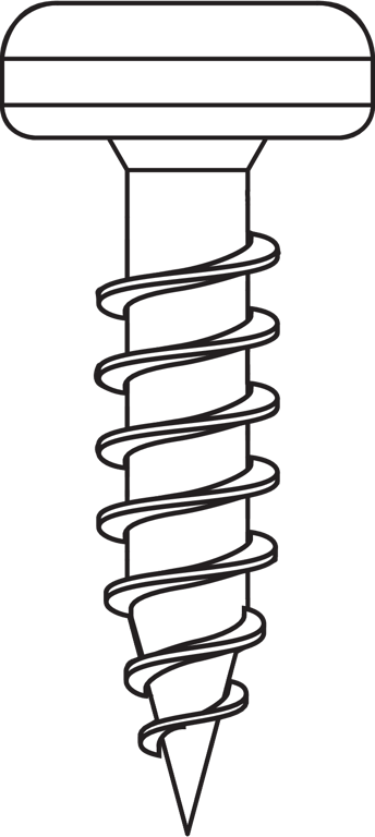 Flachkopfschraube für Zargen +