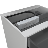 Media - Schubladeneinsatz UnaK mit Kabelführungskette