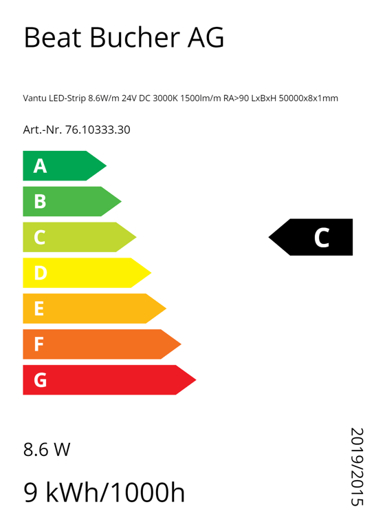 Vantu LED-Strip 8.6W/m 24V DC