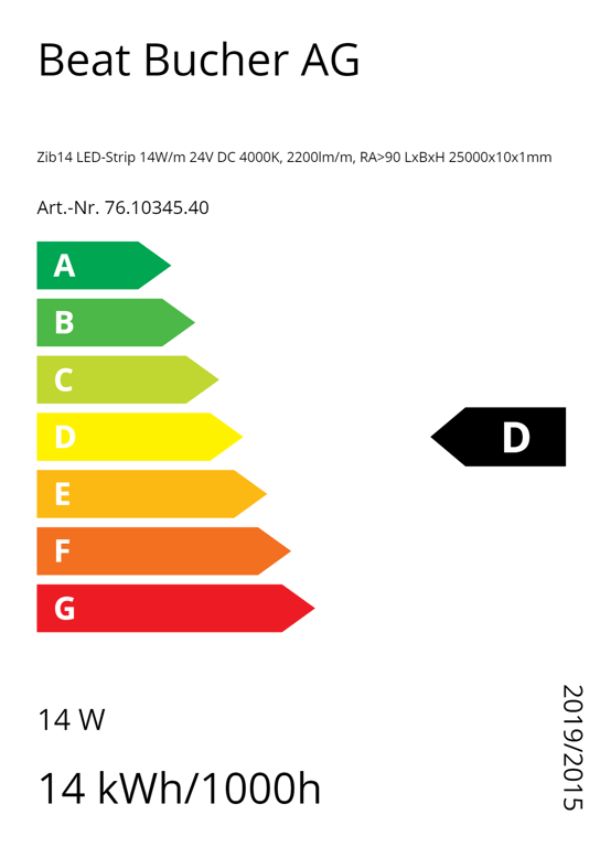 Zib14 LED-Strip 14W/m 24V DC