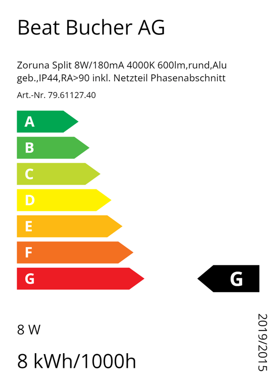 Zoruna Split 8W/180mA 4000K