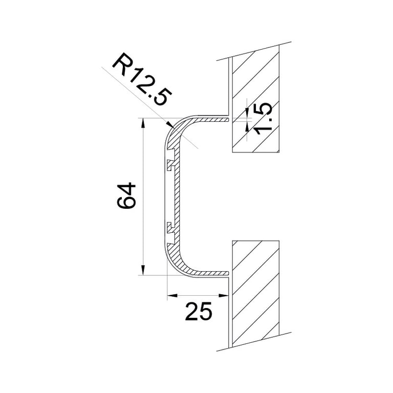 Aros Griffmulde U-Form