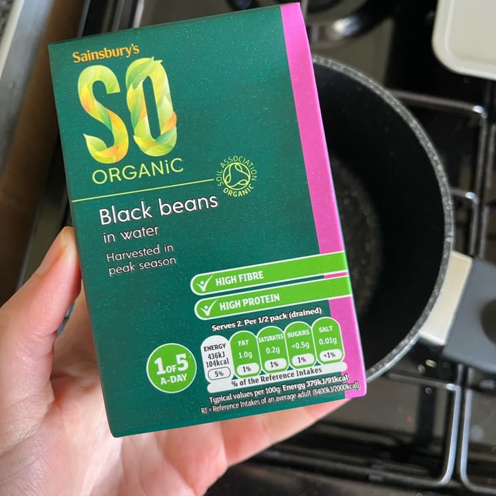Sainsbury's so organic Black Beans Reviews abillion