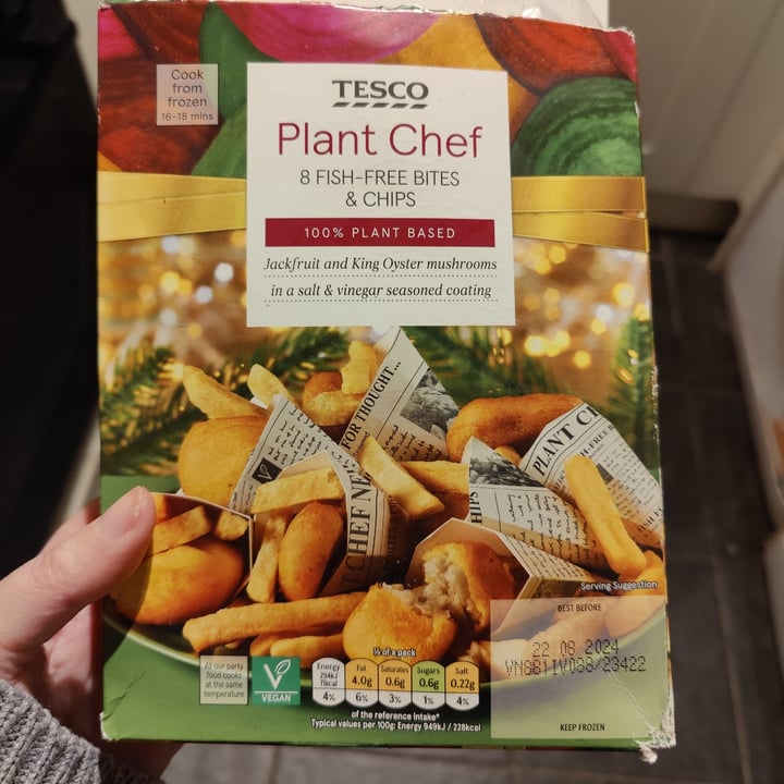 Tesco Plant Chef 8 FishFree Bites and Chips Review abillion