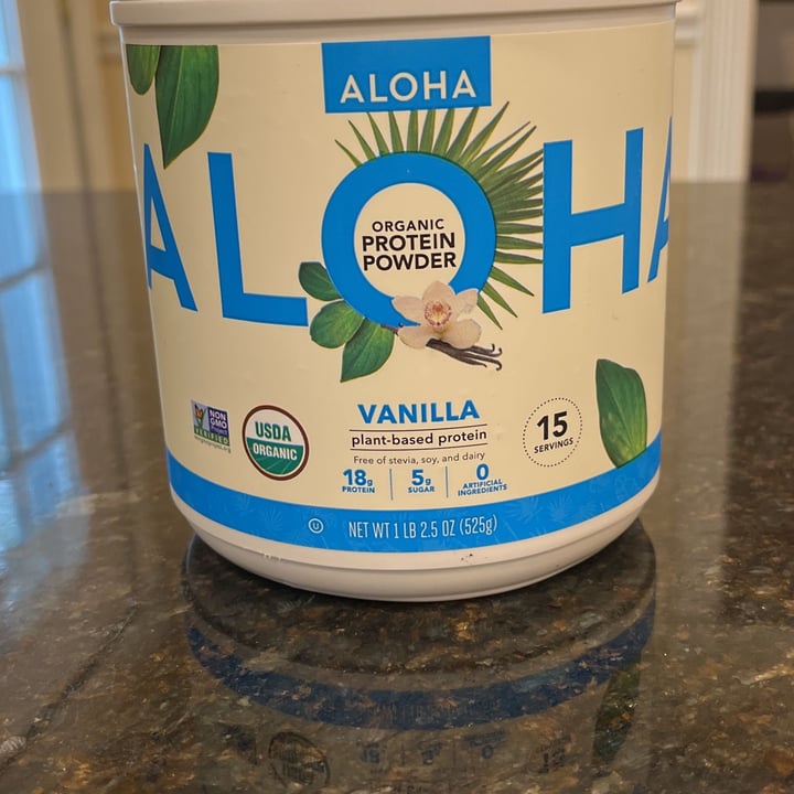 Aloha Aloha vanilla plant based protein powder Review abillion