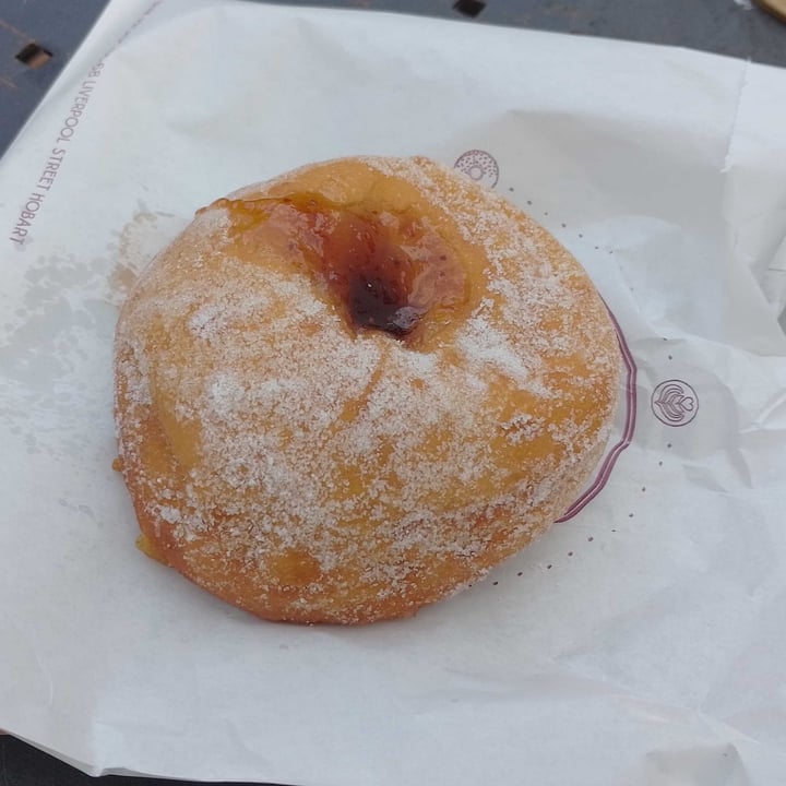 Circle of Life Doughnut Co Hobart, Australia Raspberry Jam Vegan Donut