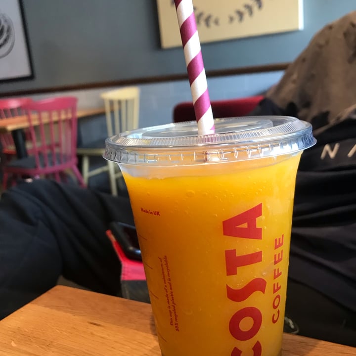 Costa Coffee mango & passion fruit cooler Review abillion