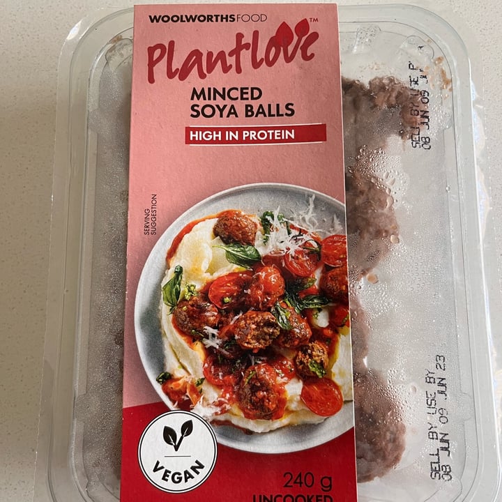 Woolworths Food minced soya balls Review abillion