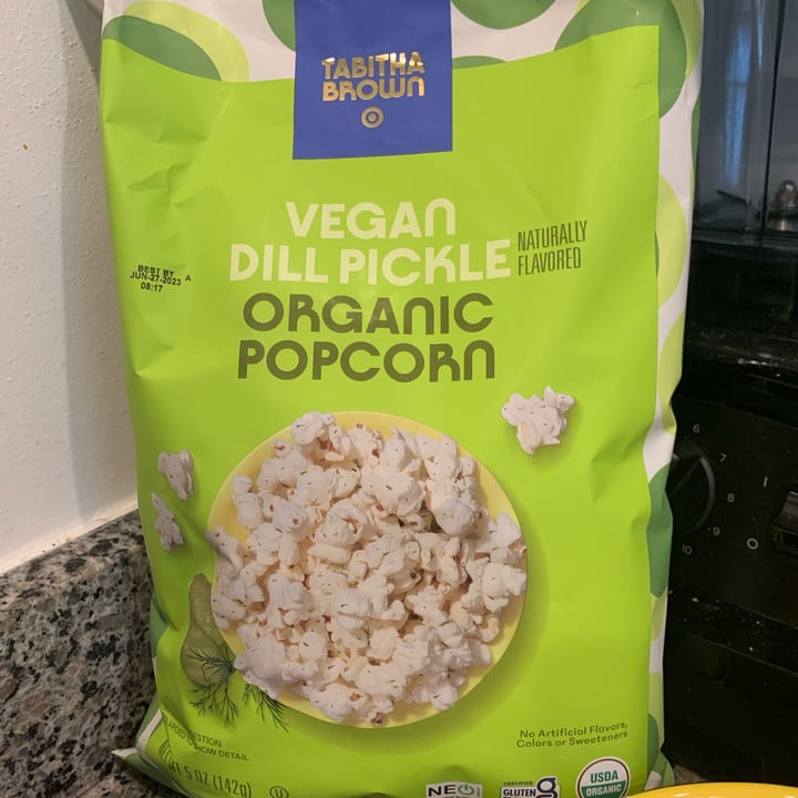 Tabitha Brown vegan dill pickle popcorn Review abillion