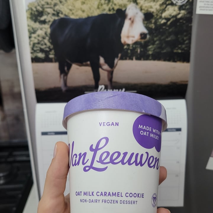 Van Leeuwen Ice cream Oat Milk Caramel Cookie Ice Cream Review abillion