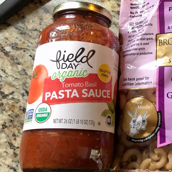 Field Day Organic Tomato Basil Pasta Sauce Review abillion