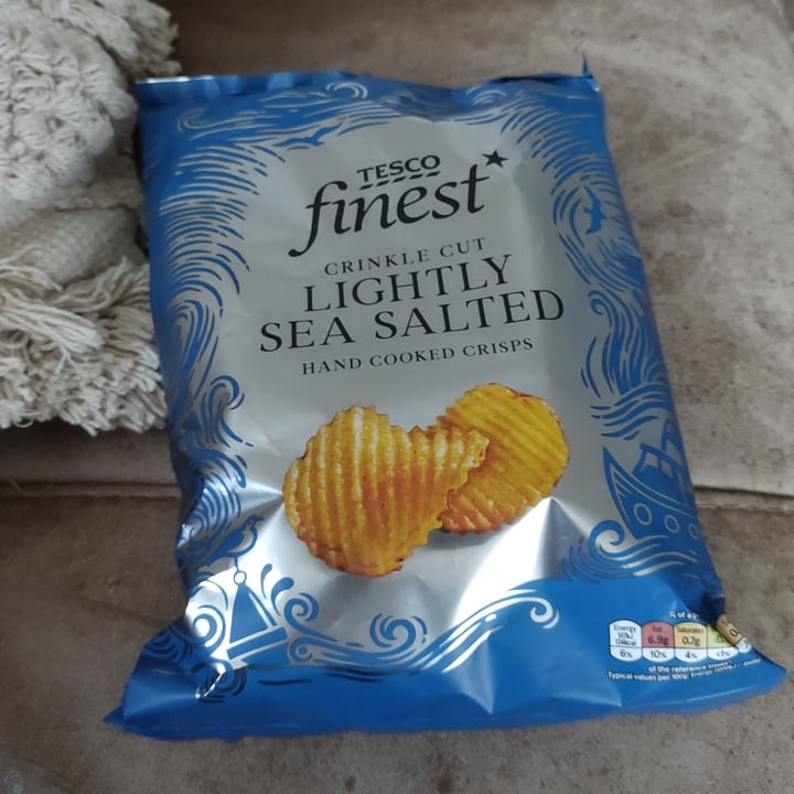 Tesco Finest Crisps Crinkle Cut Lightly Sea Salted Review abillion