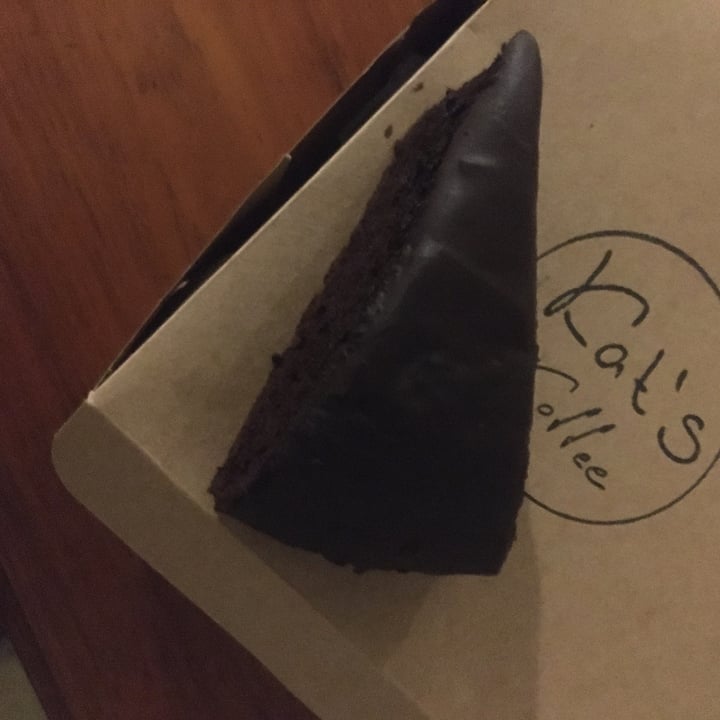 photo of Kat's Coffee vegan chocolate cake shared by @gillhibbitt on  16 Jan 2023 - review