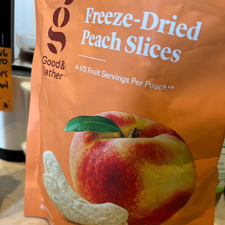 Good & Gather freeze dried peach slices Review | abillion