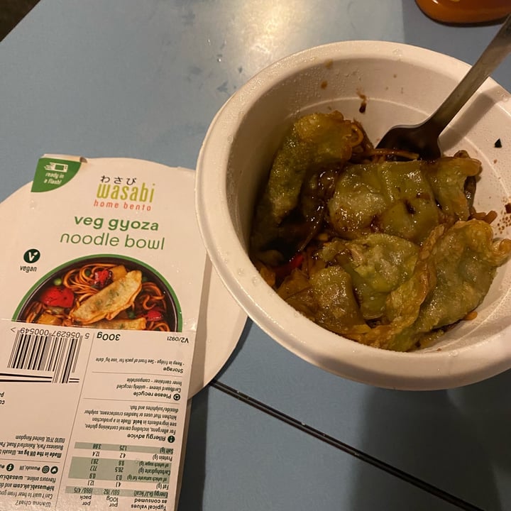wasabi veg gyoza noodle bowl Review abillion
