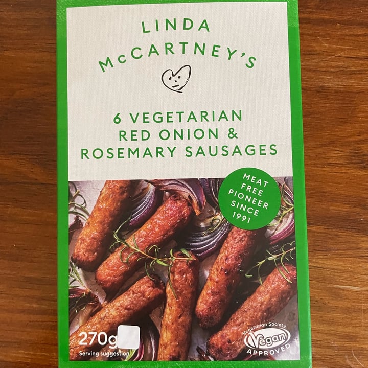 Linda McCartney's 6 Vegetarian Red Onion & Rosemary Sausages Review abillion