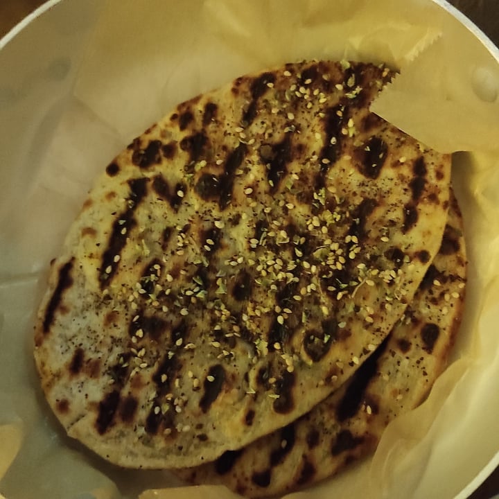 Sumac Grill + Drinks Reykjavík, Iceland grilled flatbread