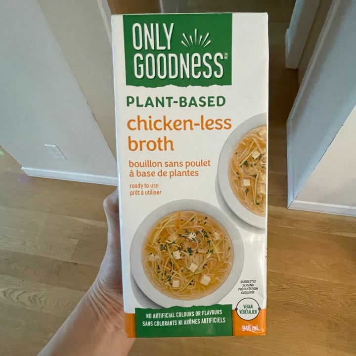 Only Goodness Plantbased chickenless broth Review abillion
