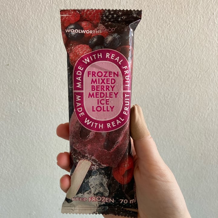Woolworths Food Frozen Mixed Berry Medley Ice Lollies Review abillion