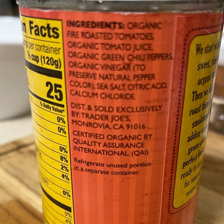 Trader Joe's Organic diced & fire roasted tomatoes Review abillion