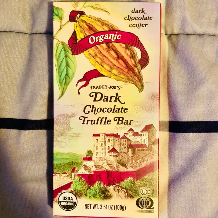 Trader Joe's Organic Dark Chocolate Truffle Bar Review abillion