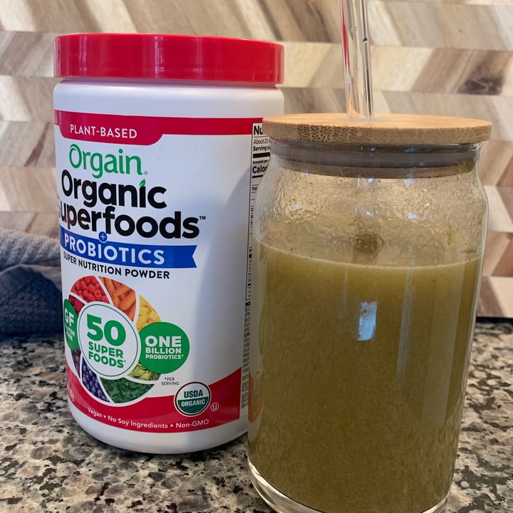 Orgain organic superfoods + probiotics super nutrition powder Berry