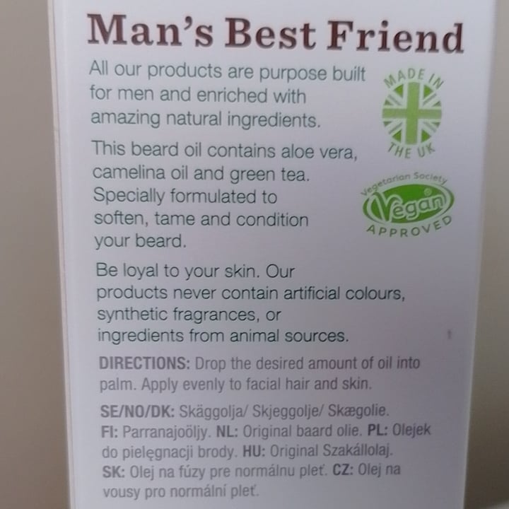 photo of Bulldog Beard oil shared by @veganadam on  29 May 2023 - review