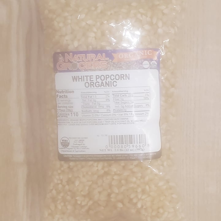 Natural Grocers organic white popcorn Review abillion