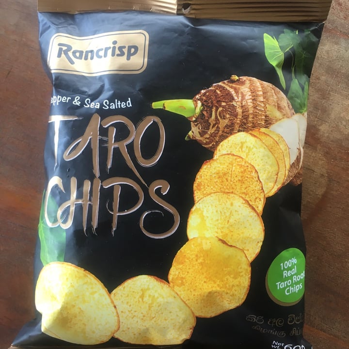 photo of Rancrisp taro chips  pepper and sea salt shared by @gillhibbitt on  12 Jan 2023 - review
