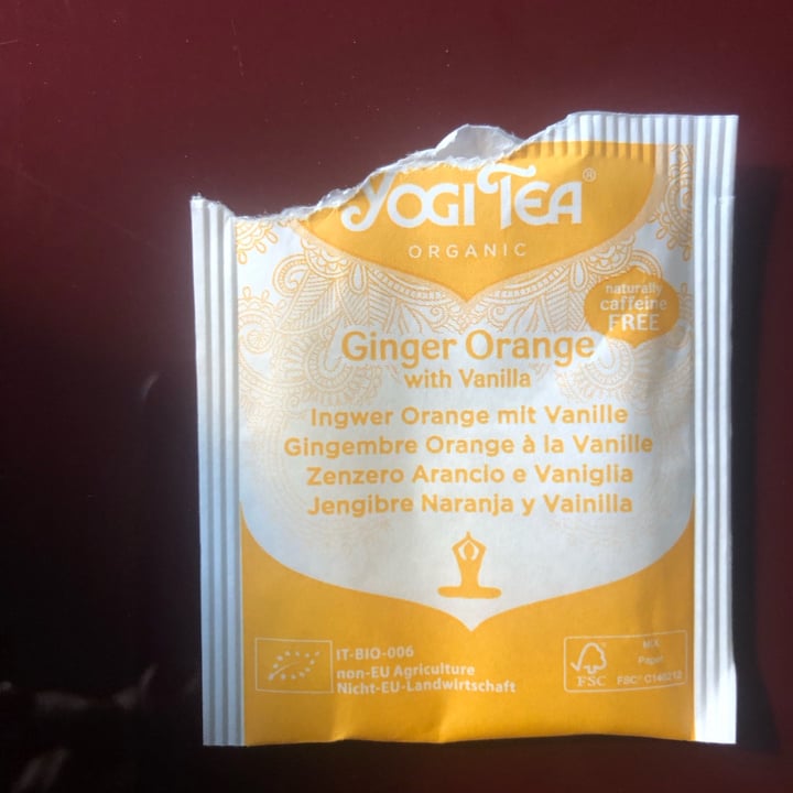 Yogi Tea Organic Ginger and orange Review abillion