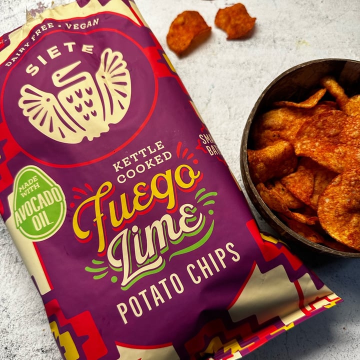 Siete Family Foods Kettle Cooked Fuego Lime Potato Chips Review abillion