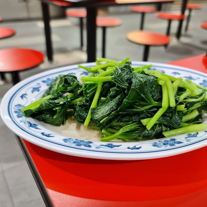 Mini Wok Kitchen Bukit Merah, Singapore Sweet Potato Leaves With Garlic