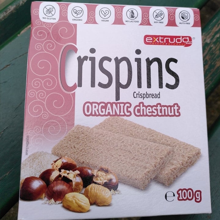 photo of Extrudo crispins organic chestnuts shared by @walkabout-veg on  22 Mar 2023 - review