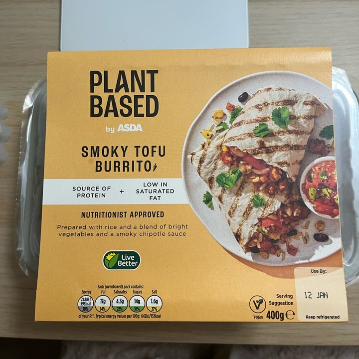 Asda Plant Based Smoky Tofu Burrito Reviews abillion