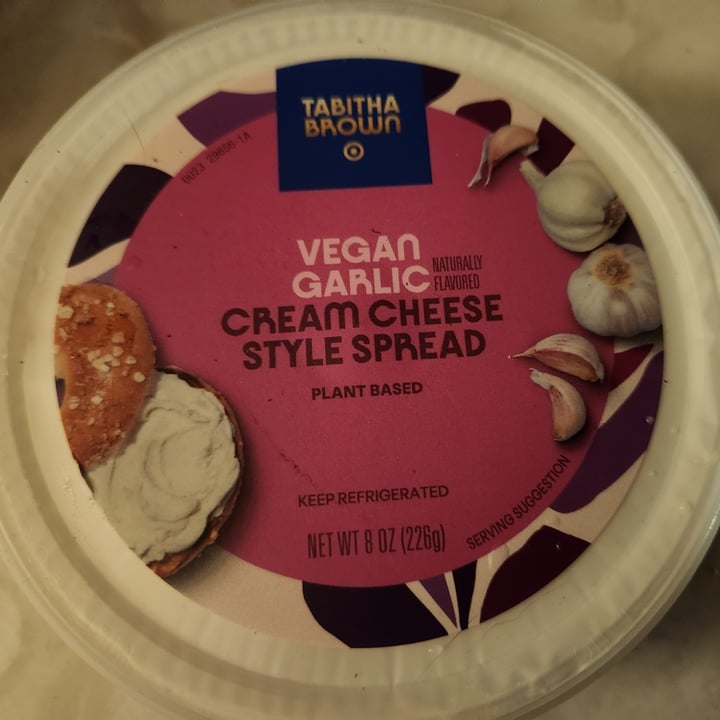 Tabitha Brown Vegan Garlic Cream Cheese Style Spread Review abillion