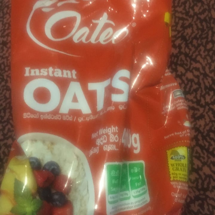 photo of oateo instant oats shared by @gillhibbitt on  26 Jan 2023 - review