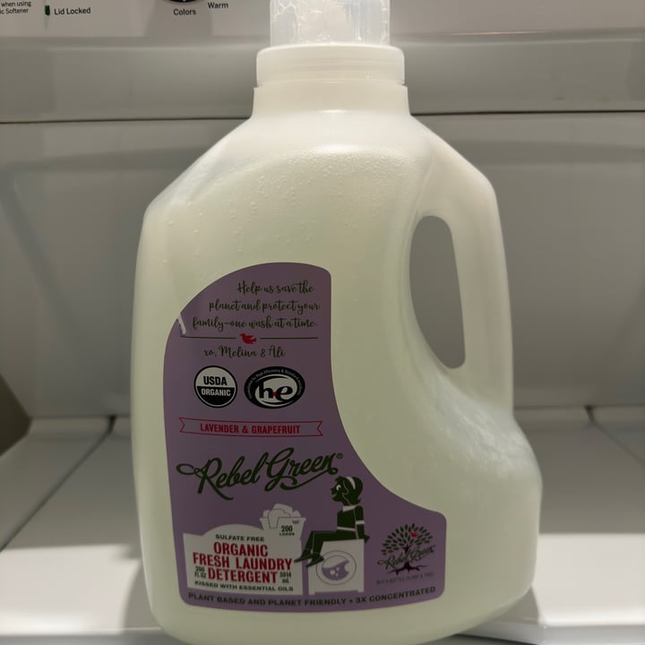 Rebel Green Lavender & Grapefruit Organic Fresh Laundry Detergent
