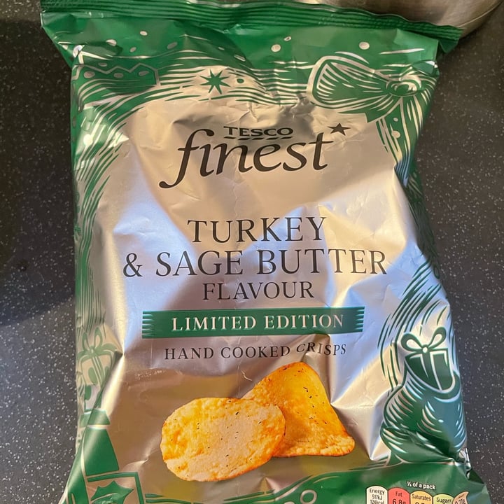 Tesco Turkey & Sage Butter Flavour Crisps Review abillion