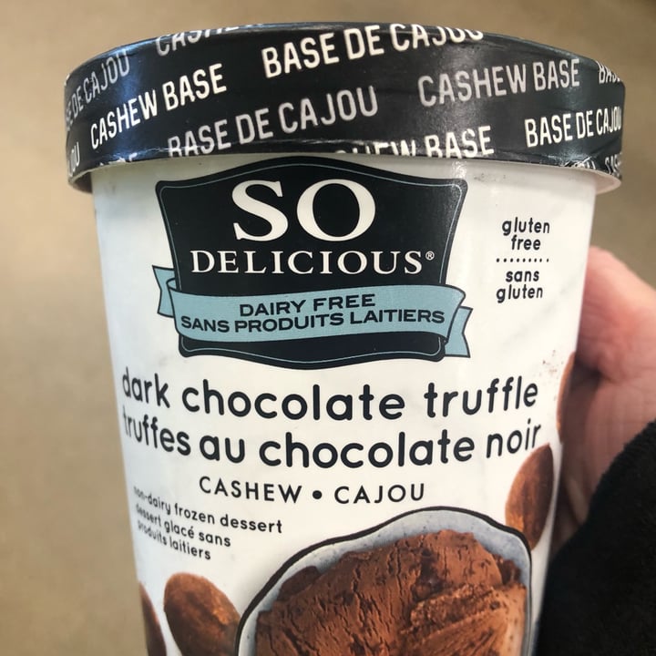 So Delicious Dairy Free Dark Chocolate Truffle Cashewmilk Frozen