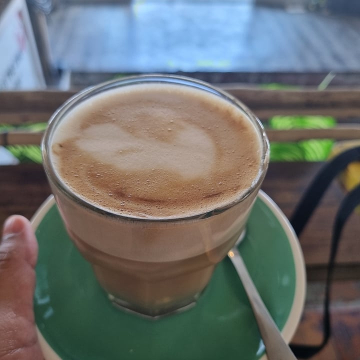 Hang Ten Cafe Cape Town, South Africa Latte with Oat Milk Review abillion