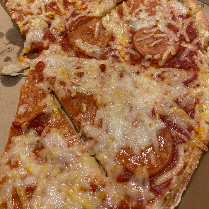 Panago Pizza New Westminster, Canada Plant Based Pepperoni Pizza Review