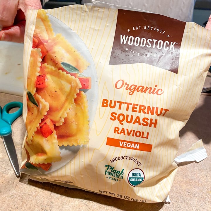 photo of Woodstock Organic Butternut Squash Ravioli shared by @veganrecipesandvibes on  16 May 2023 - review