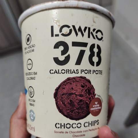 Lowko, Sorvete Choco Chips 455 ml, desserts, frozen, food, review