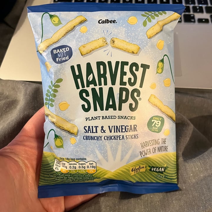 Calbee Harvest Snaps Salt and Vinegar Chickpea Sticks Review abillion