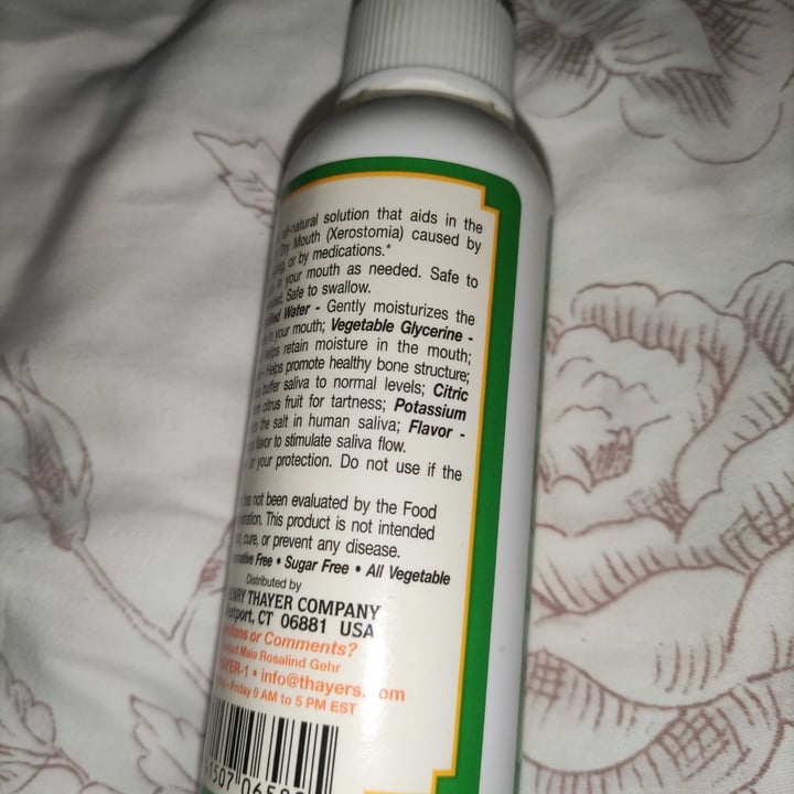 Thayers Natural Remedies dry mouth spray citrus Reviews abillion