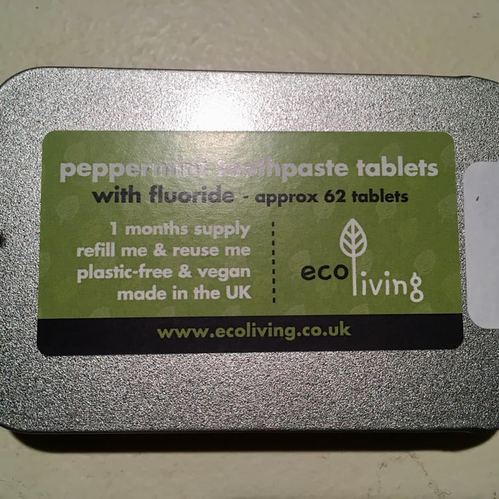 Eco living toothpaste tablets Peppermint Toothpaste Tablets Review