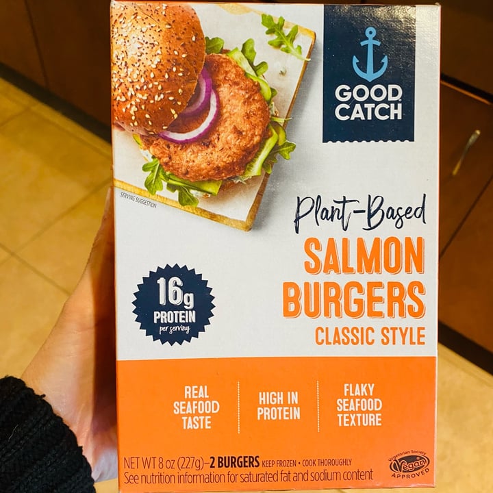 Good Catch Plant Based Salmon Burgers Classic Style Review abillion