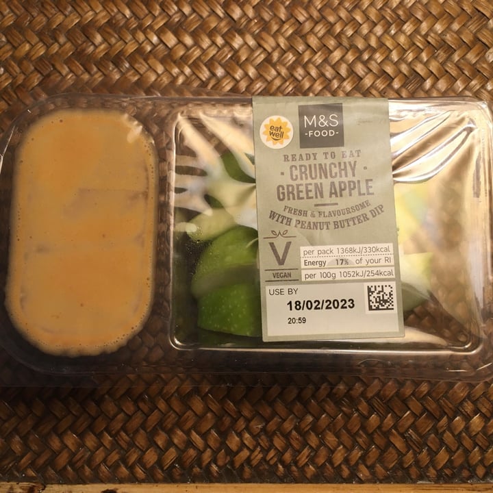 M and S food crunchy green apple with peanut butter dip Reviews abillion