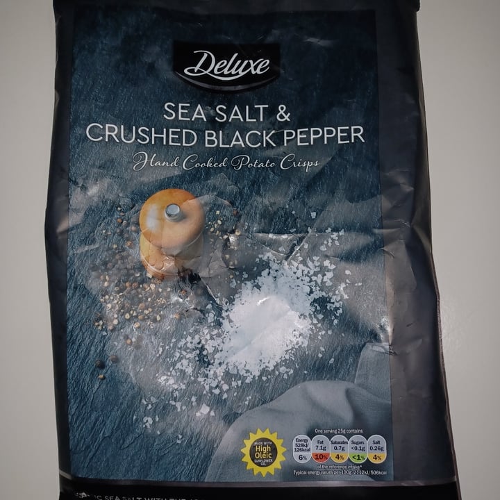 Lidl Sea Salt And Crushed Black Pepper crisps Review abillion