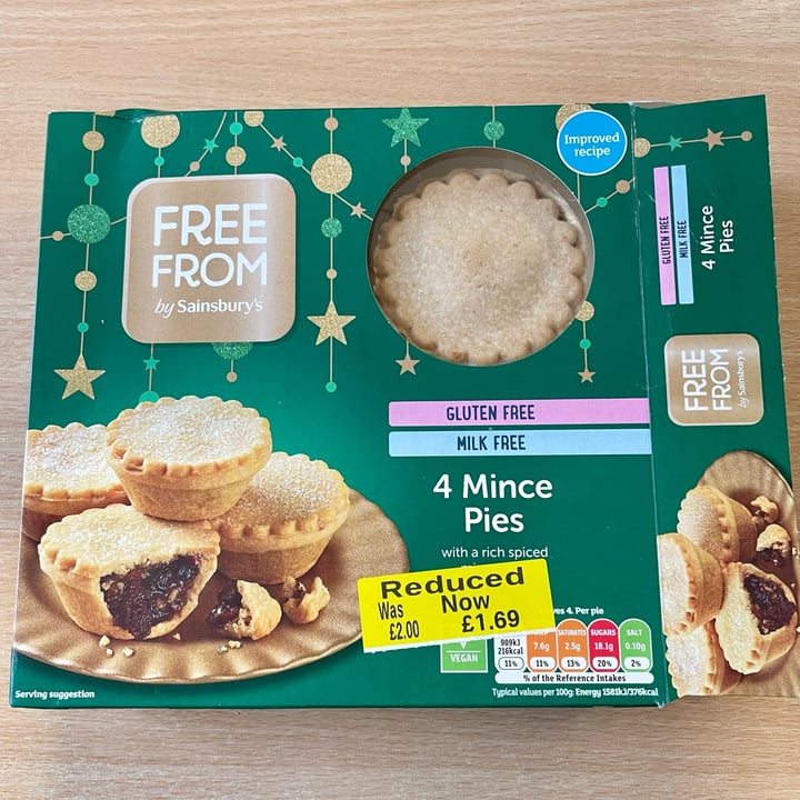 Sainsbury’s Free From 4 mince pies Review abillion